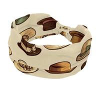 Bandeaux de cowboy occidentaux vintage pour femme, accessoires pour cheveux, élastiques larges, bandeaux, évacuation de la transpiration pour l'entraînement, Yaga, course à pied, randonnée, exercice