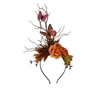 Bandeaux de fleurs uniques en forme de papillon pour fête - Animation de branche de diable - Pour spectacle en direct, rôle, Halloween