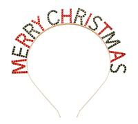 Bandeaux de Noël avec strass flocon de neige en cristal, couronne de Noël, cerceau à cheveux en bois de renne