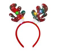 Bandeaux de Noël lumineux | Bandeaux de cheveux avec photos de dessins animés pour le plaisir pendant les vacances | Coiffure de fête en costume de Noël | Coiffure de photographie fantaisie |