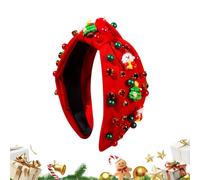 Bandeaux de Noël pour femmes | Bijou de tête élégant en perles - Costume de bandeau de déguisement - Pour les mariées femmes filles femmes cosplay amateurs fête de famille fête bureau mariage d'hiver