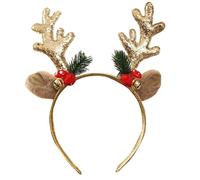Bandeaux de Noël - Serre-tête en bois d'élan de Noël | Serre-tête en bois de renne | Bandeaux de Noël pour adultes et enfants - Accessoires de cheveux de Noël pour costume de Noël
