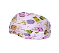 Bandeaux de sport à motif de bulles de thé, turban pour hommes et femmes, idéal pour le yoga et le fitness