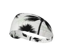 Bandeaux de sport à motif de palmier tropical pour femmes et hommes, élastiques, tendance, antidérapants, pour le yoga, le fitness, la course à pied
