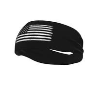 Bandeaux de sport antidérapants et anti-transpiration pour hommes et femmes, motif carte des États-Unis et du drapeau de la Polynésie française, pour la gym, le basket-ball, le yoga