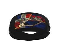 Bandeaux de sport avec drapeau de la République Dominicaine et du Cambodge pour hommes et femmes, bandeau d'entraînement évacuant l'humidité, bandeau anti-transpiration pour la course, le cyclisme, le