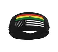 Bandeaux de sport avec drapeau de l'Amérique et de la Bolivie pour hommes et femmes, bandeau d'entraînement évacuant l'humidité, bandeau anti-transpiration pour la course, le cyclisme, le football, le