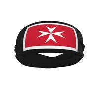 Bandeaux de sport avec drapeau de sous-lieutenant civil maltais pour hommes et femmes, élastiques et antidérap