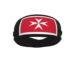 Bandeaux de sport avec drapeau de sous-lieutenant civil maltais pour hommes et femmes, élastiques et antidérap