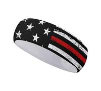 Bandeaux de sport avec drapeau du pays pour femmes, bandes de transpiration réglables, évacuation de l'humidité, bandeau de sport pour hommes, bandeau de sport - Entraînement Sports de plein air