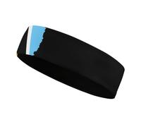 Bandeaux de Sport élastiques avec Drapeau et Carte de Sainte-Lucie, Parfaits pour Le Yoga, la Course à Pied et la Salle de Sport (Femme/Homme).