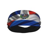 Bandeaux de sport moitié République dominicaine moitié drapeau salvadorien pour hommes et femmes, bandeau d'entraînement évacuant l'humidité, bandeau anti-transpiration pour la course, le cyclisme, le