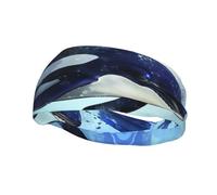 Bandeaux de sport Orca Killer Whale pour hommes et femmes, respirants et anti-transpirants, larges et élastiques, antidérapants, parfaits pour la mode, se laver le visage, le sport, le yoga et au quot