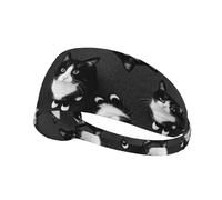 Bandeaux de sport pour femmes et filles, antidérapants et anti-transpiration, convenant au yoga, à l’entraînement et à la course, motif artistique tournesol et drapeau américain noir et blanc