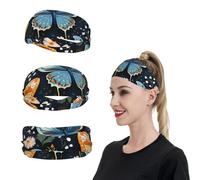 Bandeaux de sport pour homme et femme avec motifs papillons colorés pour évacuer l'humidité et la transpiration pour la course à pied, le tennis