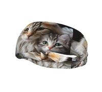 Bandeaux de sport pour homme, évacuation de l'humidité, large bandeau extensible performance bandeau pour chats, maman et bébé, bandeau unisexe pour la course à pied pour homme