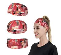 Bandeaux de sport pour hommes et femmes - Flamants roses - Bandeau de transpiration pour homme et femme - Évacuation de l'humidité - Bandeau extensible pour la course à pied - Pour tennis