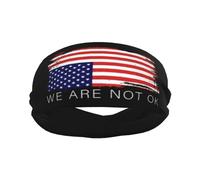 Bandeaux de sport « We are not OK » avec drapeau américain à l'envers pour hommes et femmes, élastiques et ant