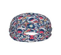 Bandeaux de transpiration pour homme et femme - Bandeaux de sport anti-humidité pour homme, bandeau élastique cool motif tête de mort rock pour femme pour la course à pied, le cyclisme, le basket-ball