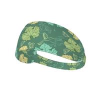Bandeaux de transpiration pour homme et femme, motif feuille de vigne pour le sport, l'entraînement, la course à pied, l'athlétisme