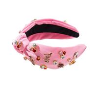Bandeaux De Vacances Pour Femmes, Bandeau En Strass, Bandeau Avec Large Nœud Supérieur Et Cristaux De Strass | Bandeau Strass Saint Valentin Pour Anniversaire Femme