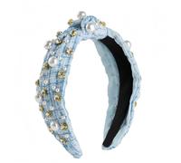 Bandeaux décoratifs de luxe avec perles et cristaux, bandeaux de mariage, accessoires pour cheveux tempérament, large motif (6)