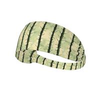 Bandeaux d'entraînement pour femme - Imprimé branche artistique vert - Bandeau extensible anti-transpiration pour femme, pour le sport, la course à pied, l'athlétisme, la gym, le yoga, le tennis