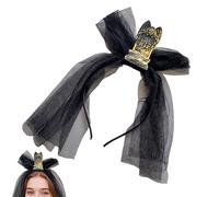 Bandeaux d'Halloween | Bandeau effrayant en pierre tombale avec voile pour les fêtes, couvre-chef effrayant pour costume de carnaval pour spectacles de cosplay