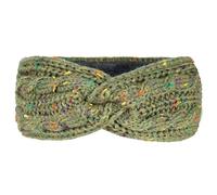 Bandeaux D'hiver Pour Femmes Bandeau en laine tricotée, doublure intérieure velours long grain, devant torsadé coupe-vent, chaud(Green)
