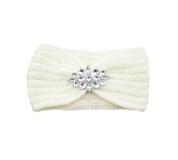 Bandeaux d'hiver pour femmes Bandes de cheveux tricotées avec strass for femmes, élégantes, Protection des oreilles, couvre-tête, exercice de lavage du visage, Yoga, couvre-chef chaud Pour conserver l