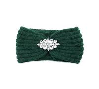 Bandeaux d'hiver pour femmes Bandes de cheveux tricotées avec strass for femmes, élégantes, Protection des oreilles, couvre-tête, exercice de lavage du visage, Yoga, couvre-chef chaud Pour conserver l