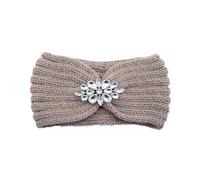 Bandeaux d'hiver pour femmes Bandes de cheveux tricotées avec strass for femmes, élégantes, Protection des oreilles, couvre-tête, exercice de lavage du visage, Yoga, couvre-chef chaud Pour conserver l