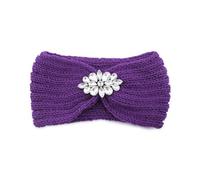 Bandeaux d'hiver pour femmes Bandes de cheveux tricotées avec strass for femmes, élégantes, Protection des oreilles, couvre-tête, exercice de lavage du visage, Yoga, couvre-chef chaud Pour conserver l