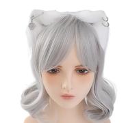 Bandeaux d'oreilles de chats faits à la main avec boucles d'oreilles en métal et peluche pour réunions sur le thème des animes, Noël pour fille