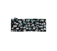 Bandeaux doux et extensibles réglables avec visage de panda noir et blanc pour filles et nouveau-nés de 0 à 24 mois