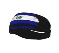 Bandeaux El Salvador Drapeau Bandeau pour Femmes Hommes-Yoga Bande de Sueur Élastique Large Bandes de Cheveux pour Le Sport Fitness