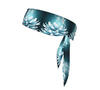 Bandeaux élastiques élastiques antidérapants pour femmes et hommes - Motif fleurs de lotus