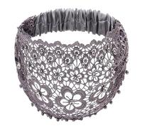 Bandeaux en dentelle pour femmes, bandeau en dentelle - Larges bandeaux élastiques en dentelle de perles florales | Accessoires pour cheveux pour femmes et filles, foulard élégant pour le yoga, la gym
