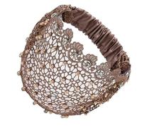Bandeaux en dentelle,Strass, Œillets, Élastique, Vintage - Serre-Tête Et Bandeau En Dentelle Extra Large,Pour Fête, Soirée, Loisirs, Vacances et Mariage