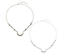 Bandeaux En Forme De Lune Creuse, 2 Pièces, Style Bohémien, Couvre-Chef Rétro, Accessoires Pour Vêtements, Décoration Cosplay