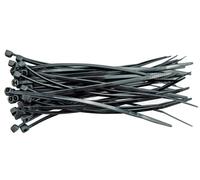 Bandeaux en plastique 200x2,5 100 pièces noir 73894 VOREL