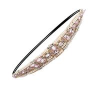 Bandeaux en strass élastiques fiables et utiles pour femmes, bandeaux en perles Rose clair