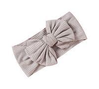 Bandeaux et nœuds solides pour bébé fille, nouveau-né, tout-petit, accessoires de cheveux pour enfants, bandeaux noués pour femmes, gris, Taille unique