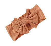 Bandeaux et nœuds solides pour bébé fille, nouveau-né, tout-petit, accessoires de cheveux pour enfants, bandeaux noués pour femmes, Orange, Taille unique
