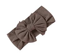 Bandeaux et nœuds solides pour bébé fille, nouveau-né, tout-petit, accessoires de cheveux pour enfants, bandeaux noués pour femmes, gris foncé, Taille unique