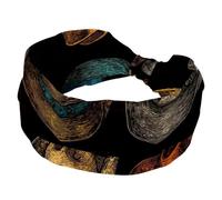 Bandeaux extensibles rétro de cowboy de la collection Western pour femmes, bandeaux antidérapants pour cheveux, turban de sport tendance pour yoga, entraînement, usage quotidien