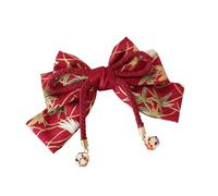 Bandeaux for femmes, pinces à cheveux japonaises, ruban Vintage, Barrette à nœud papillon, accessoires for cheveux Lolita(Red Golden)