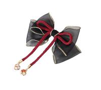Bandeaux for femmes, pinces à cheveux japonaises, ruban Vintage, Barrette à nœud papillon, accessoires for cheveux Lolita(Black)