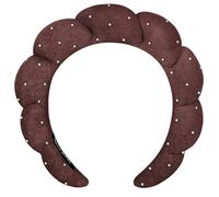 Bandeaux gonflants pour le maquillage et le soin de la peau pour le lavage du visage ou du visage, en tissu éponge pour douche, accessoire pour cheveux, démaquillage, traitement de la peau (café,