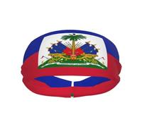 Bandeaux haïtiens pour Femmes et Hommes, Bandeaux Extensibles avec Drapeau haïtien